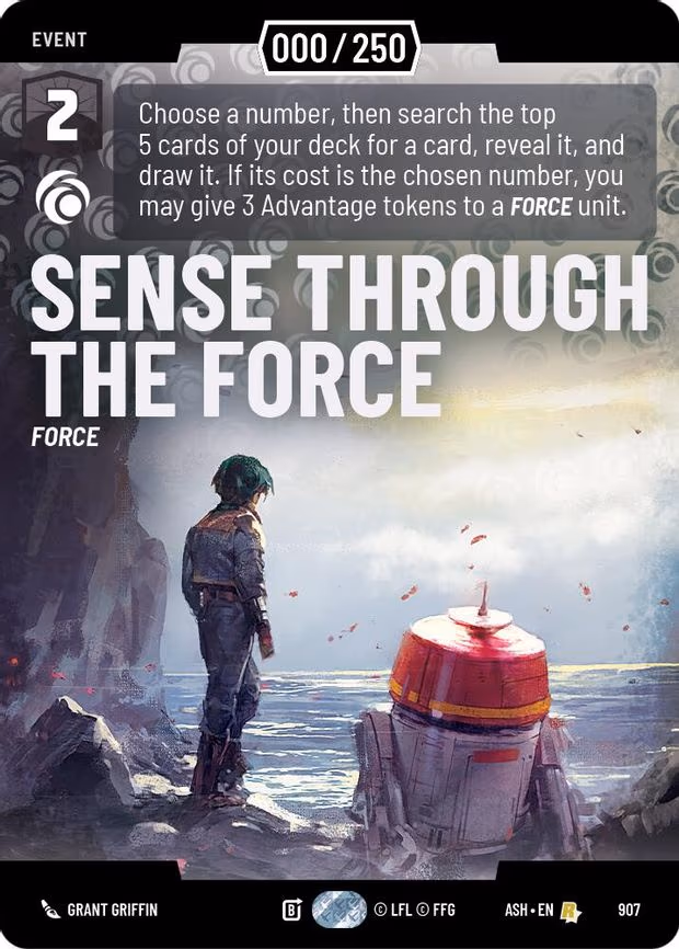 Sense Through the Force (Serialized) - Rare (907)
