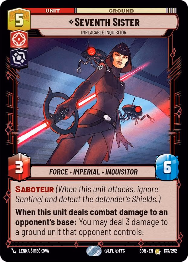 Seventh Sister - Implacable Inquisitor - Rare (133/252)