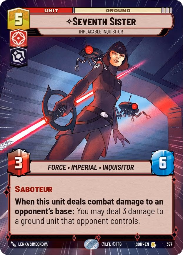 Seventh Sister - Implacable Inquisitor - Rare (397)