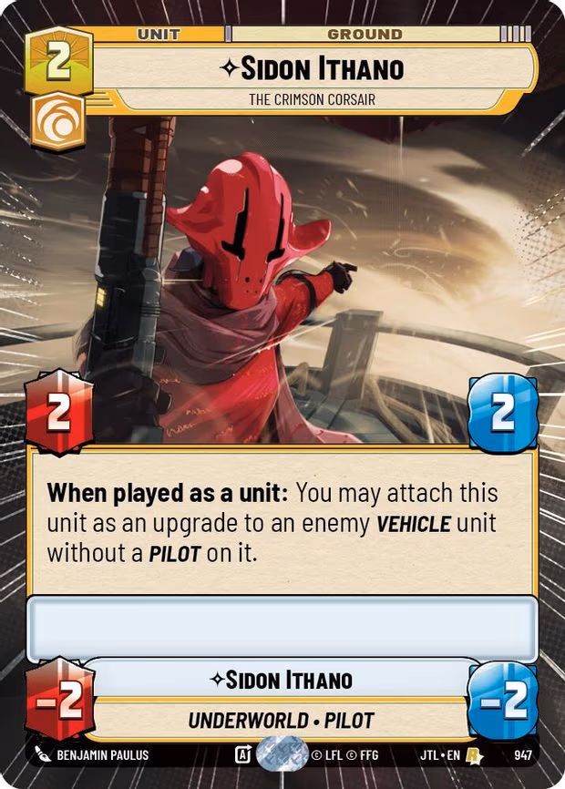 Sidon Ithano - The Crimson Corsair - Rare (947)