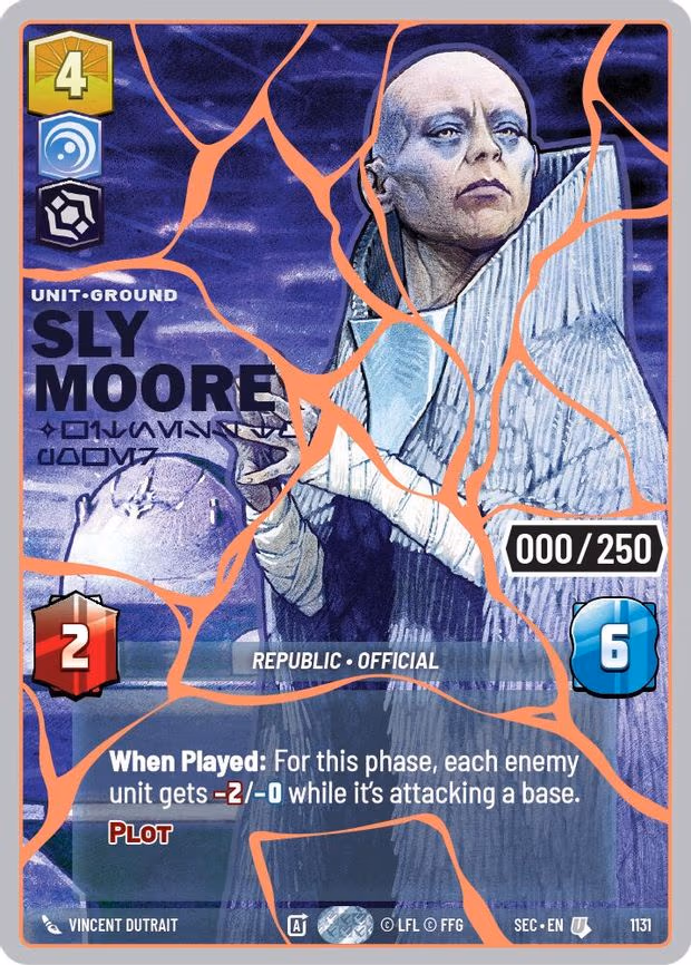 Sly Moore - Witness to Power (Serialized) (Rose Gold) - Uncommon (1131)