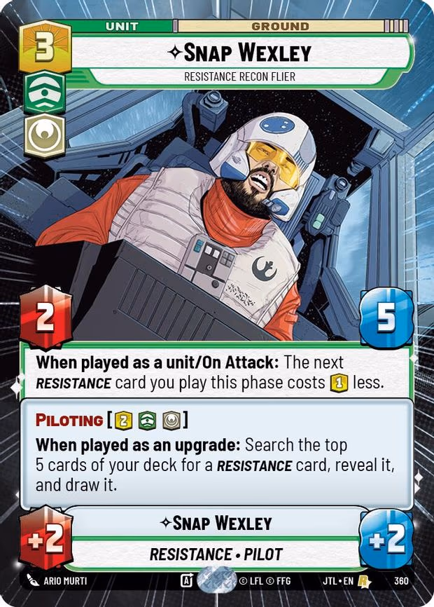 Snap Wexley - Resistance Recon Flier - Rare (360)