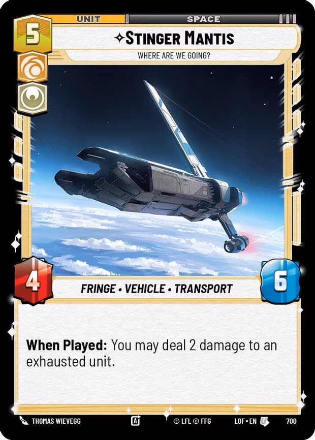 Stinger Mantis - Where Are We Going? - Uncommon (700)