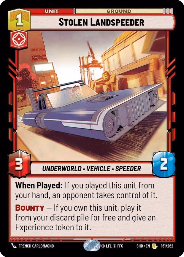 Stolen Landspeeder - Rare (161/262)