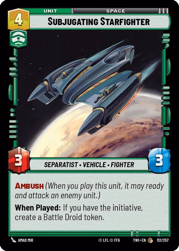 Subjugating Starfighter - Common (112/257)