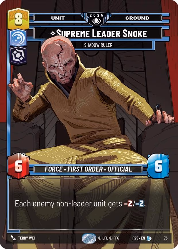 Supreme Leader Snoke - Shadow Ruler - Legendary (76)