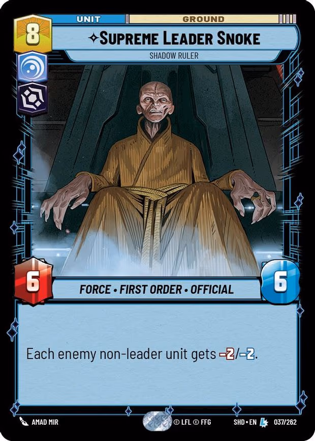 Supreme Leader Snoke - Shadow Ruler - Legendary (037/262)