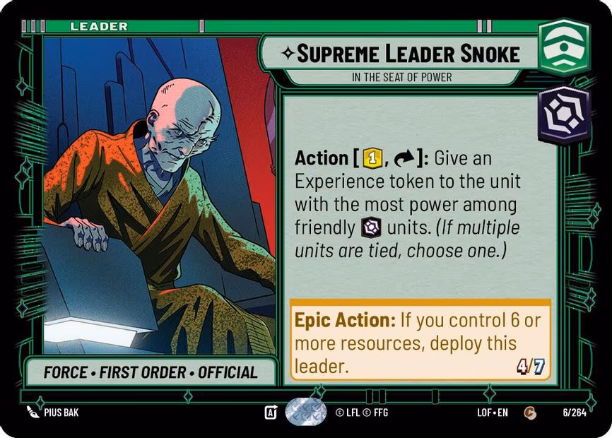 Supreme Leader Snoke - In the Seat of Power - Common (006/264)