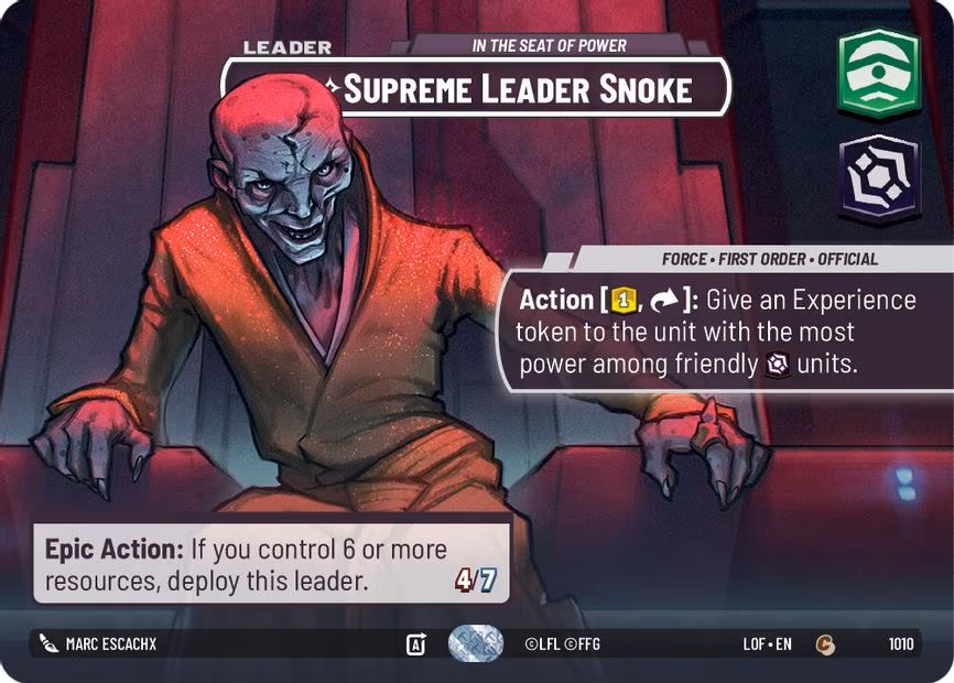 Supreme Leader Snoke - In the Seat of Power - Common (1010)