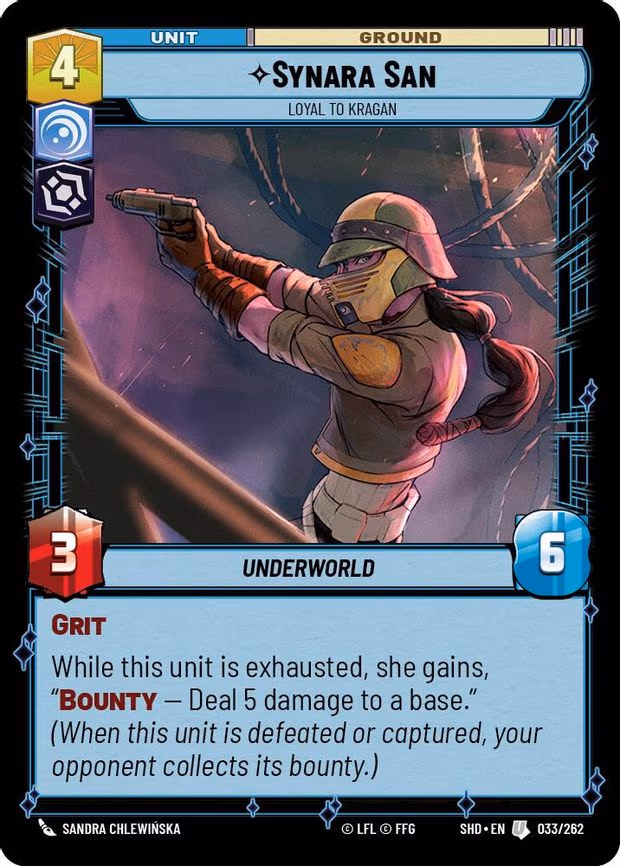 Synara San - Loyal to Kragan - Uncommon (033/262)