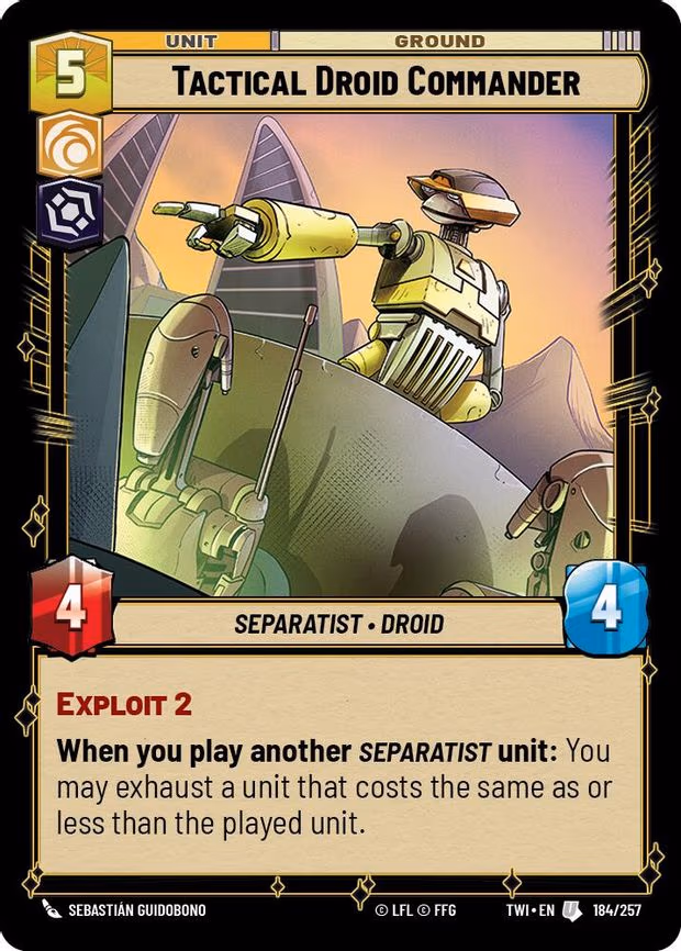 Tactical Droid Commander - Uncommon (184/257)