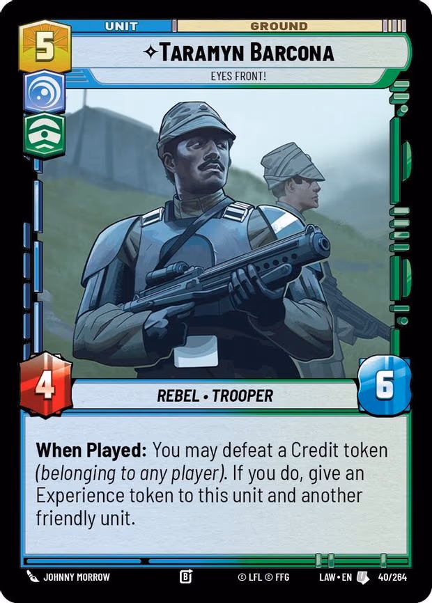 Taramyn Barcona - Eyes Front! - Uncommon (40/264)