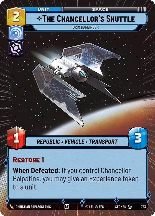 The Chancellor's Shuttle - Grim Harbinger - Special (783)