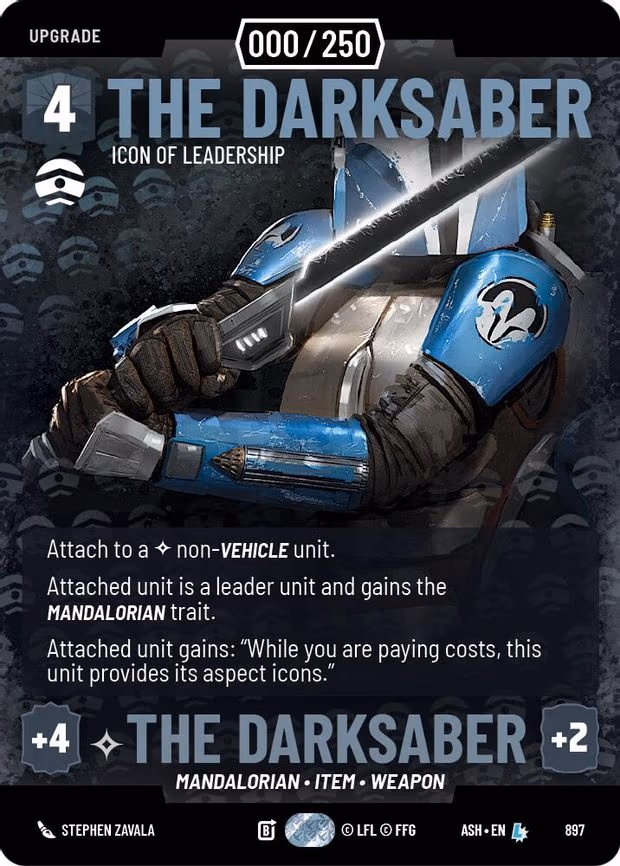 The Darksaber - Icon of Leadership (Serialized) - Legendary (897)
