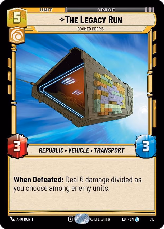 The Legacy Run - Doomed Debris