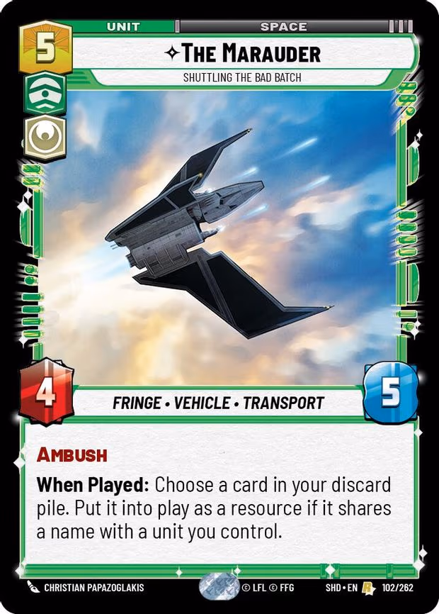The Marauder - Shuttling the Bad Batch - Rare (102/262)