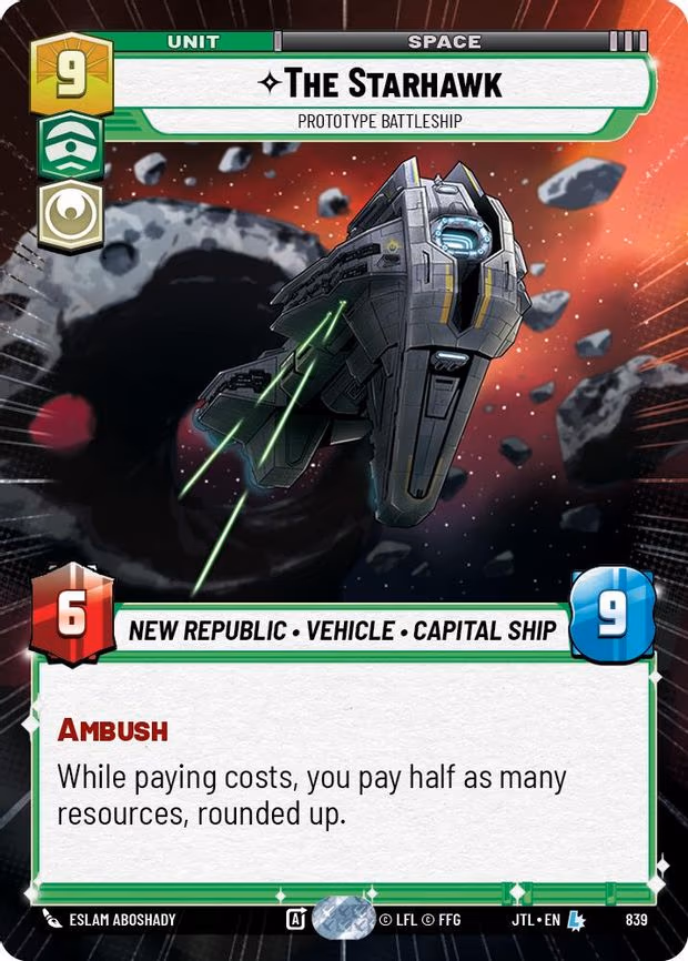 The Starhawk - Prototype Battleship - Legendary (839)
