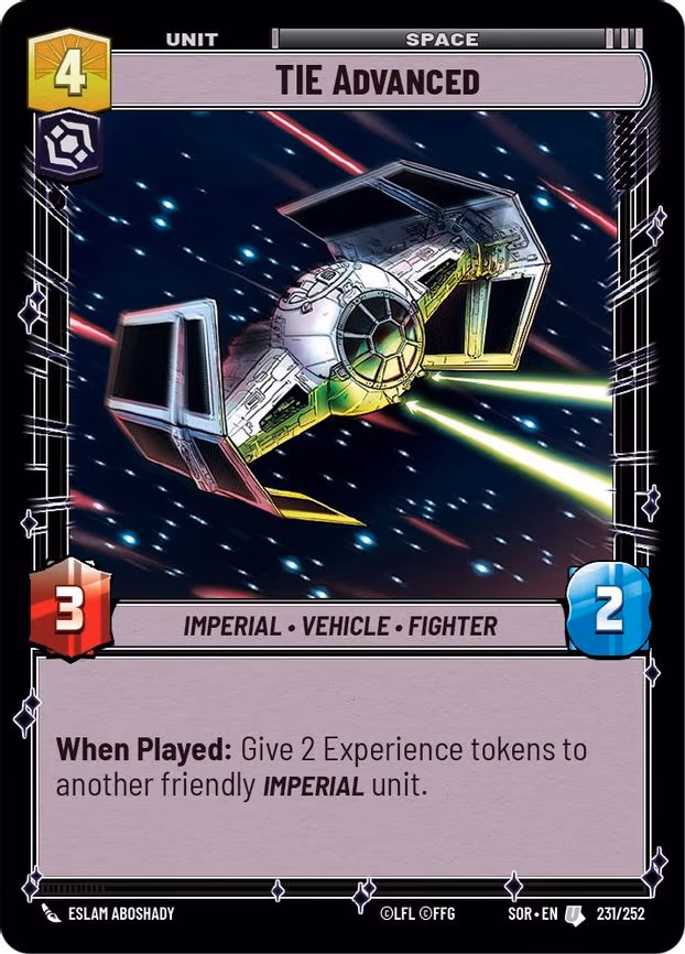 TIE Advanced - Uncommon (231/252)