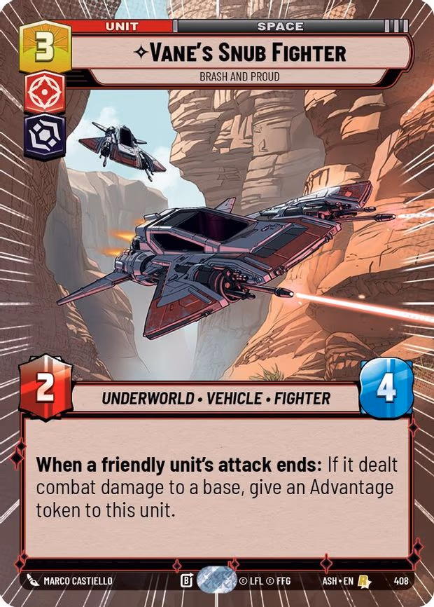 Vane's Snub Fighter - Brash and Proud - Rare (408)