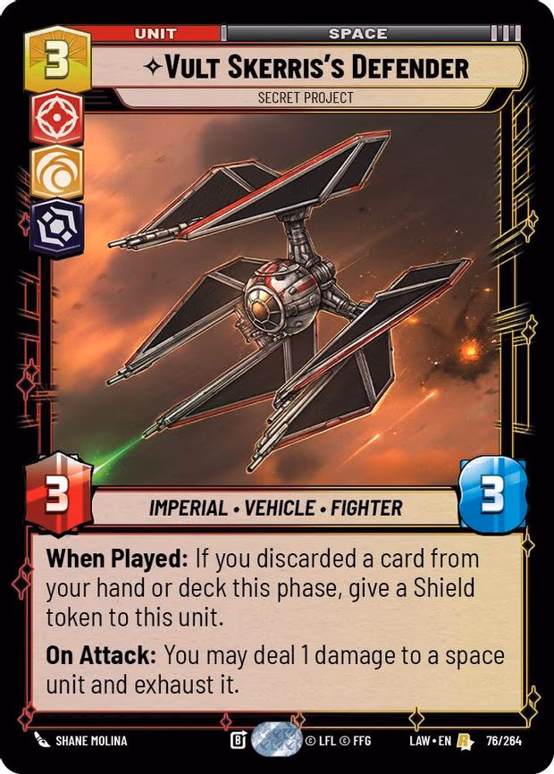 Vult Skerris's Defender - Secret Project - Rare (76/264)