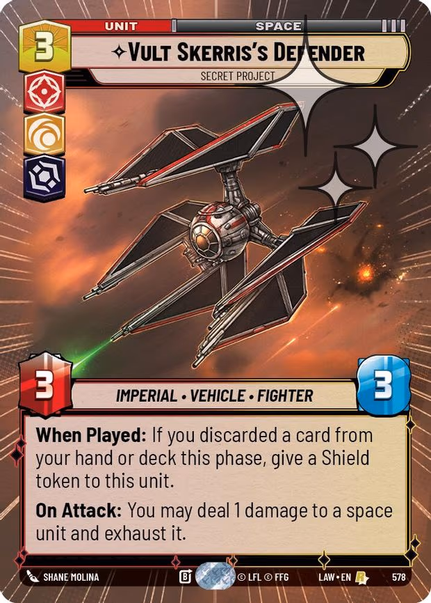 Vult Skerris's Defender - Secret Project - Rare (578)