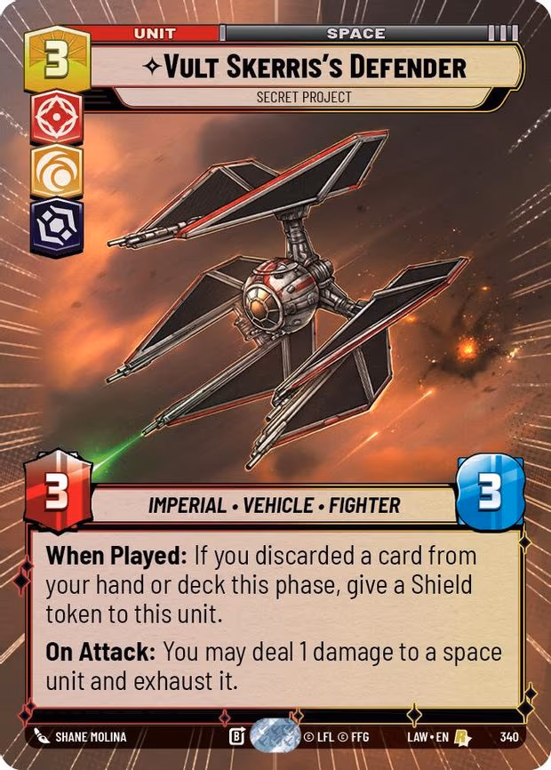 Vult Skerris's Defender - Secret Project - Rare (340)
