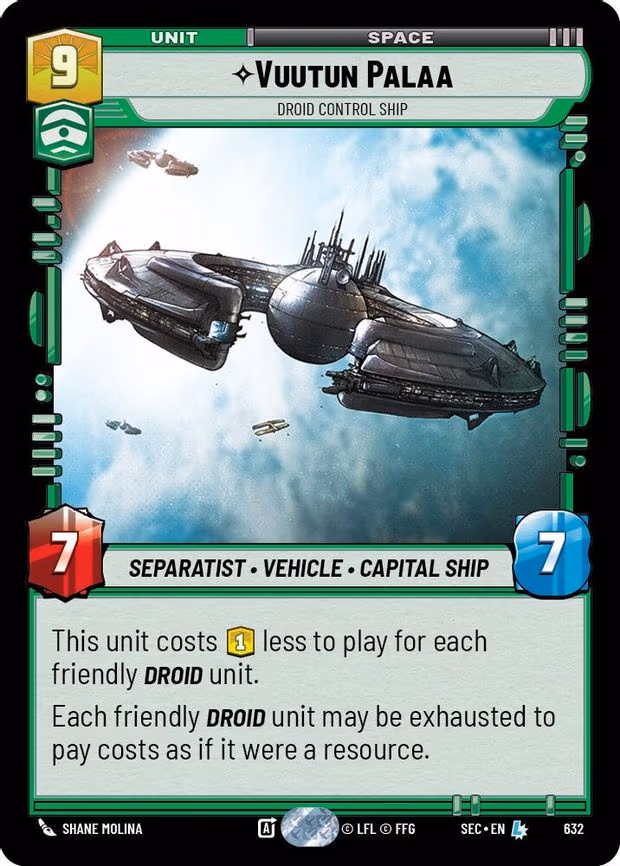 Vuutun Palaa - Droid Control Ship - Legendary (632)