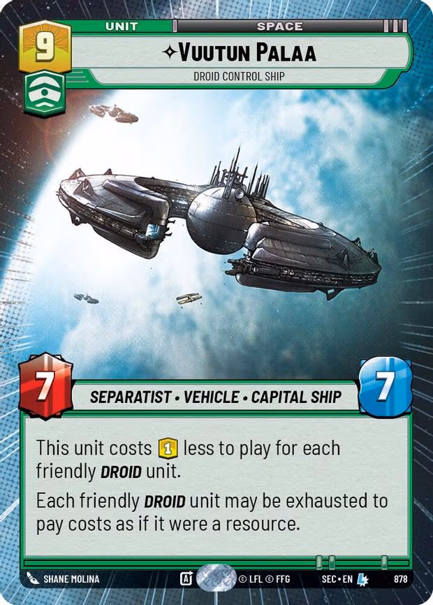 Vuutun Palaa - Droid Control Ship - Legendary (878)