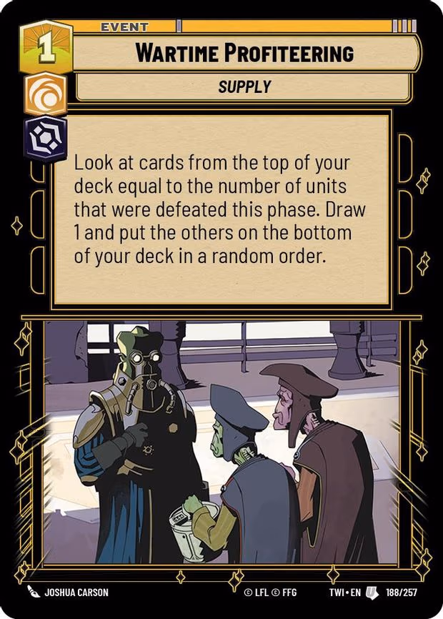 Wartime Profiteering - Uncommon (188/257)