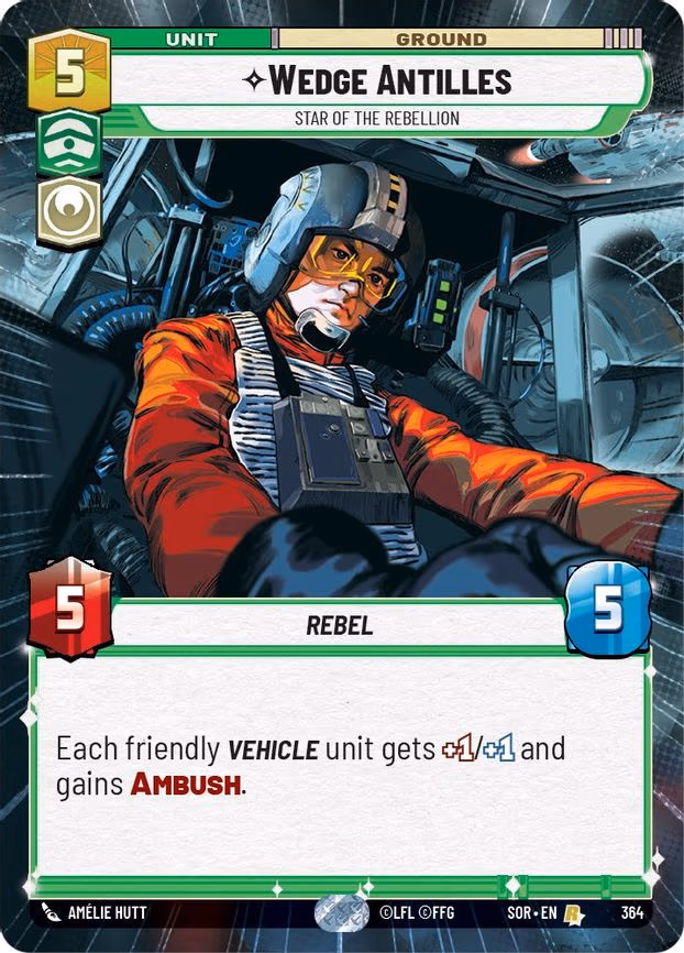Wedge Antilles - Star of the Rebellion - Rare (364)