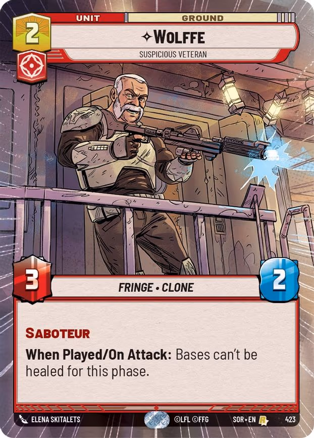 Wolffe - Suspicious Veteran - Rare (423)