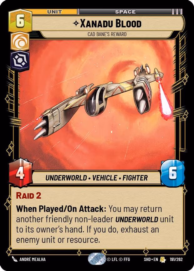 Xanadu Blood - Cad Bane's Reward - Rare (191/262)