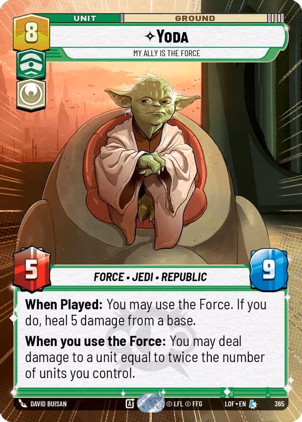 Yoda - My Ally is the Force - Legendary (365)