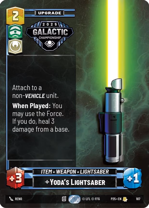 Yoda's Lightsaber - Rare (107)