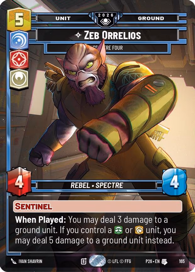 Zeb Orellios - Spectre Four - Uncommon (165)