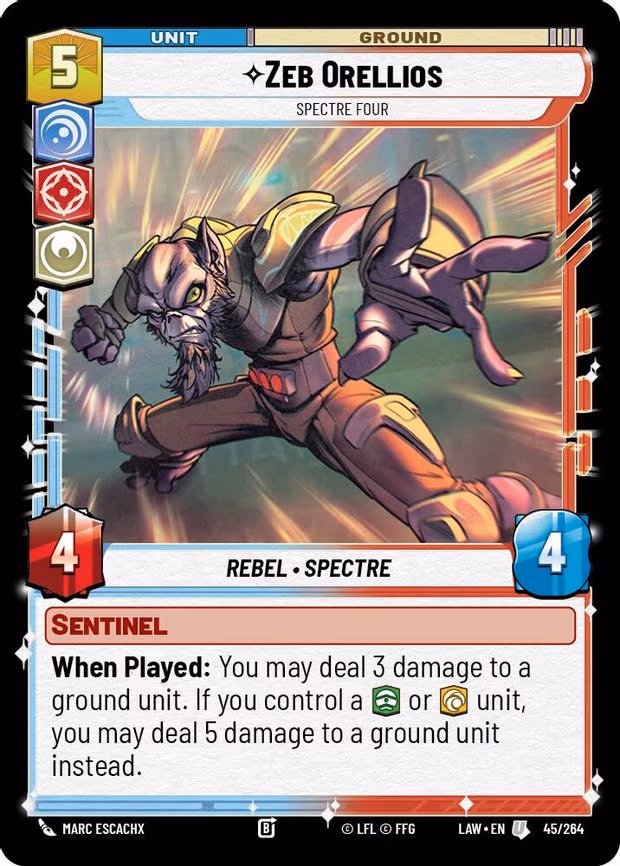 Zeb Orellios - Spectre Four - Uncommon (45/264)