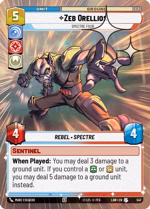 Zeb Orellios - Spectre Four - Uncommon (547)