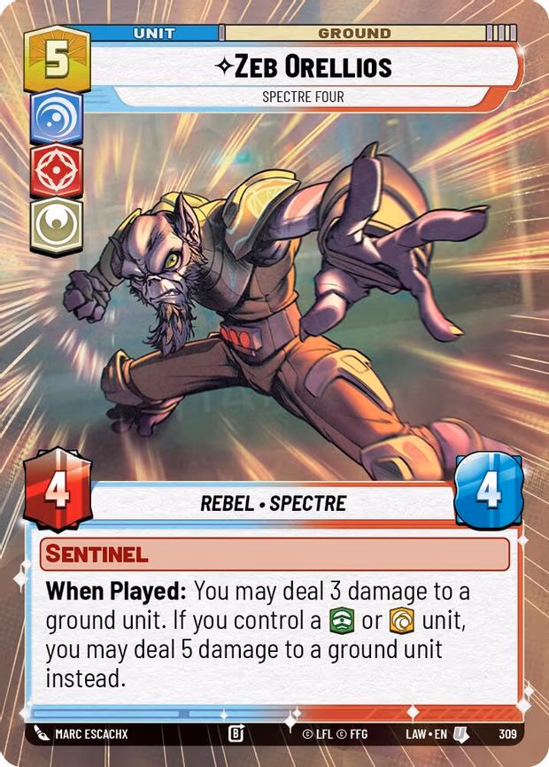 Zeb Orellios - Spectre Four - Uncommon (309)