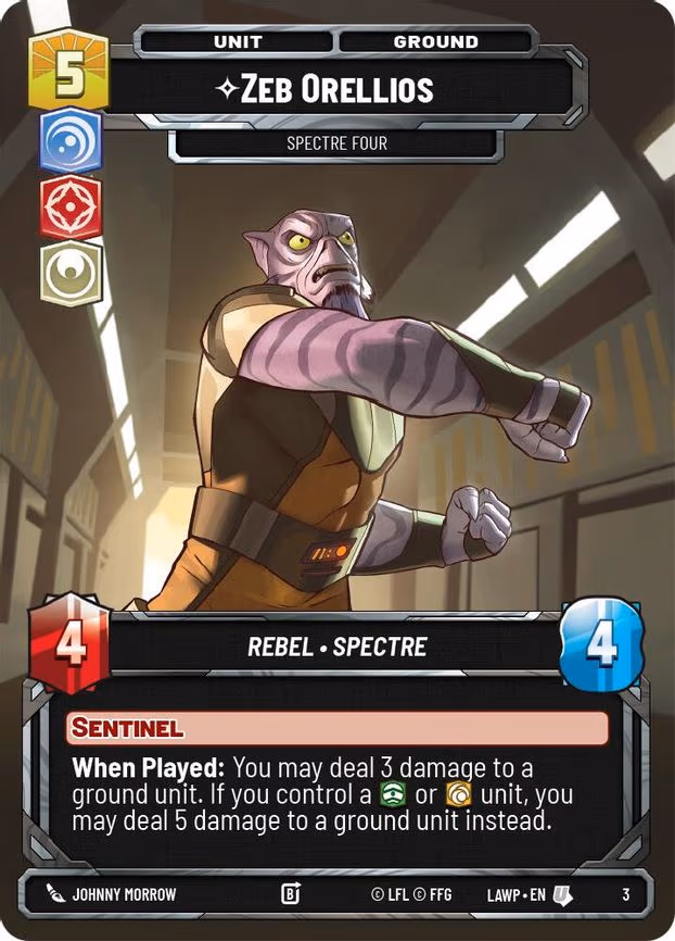 Zeb Orellios - Spectre Four - Uncommon (3)