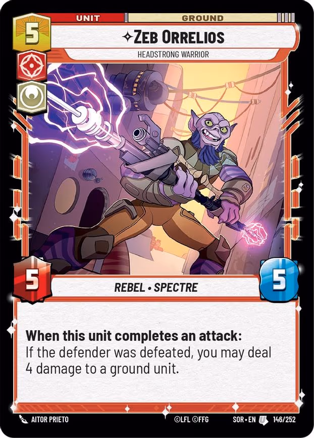 Zeb Orrelios - Headstrong Warrior - Uncommon (146/252)