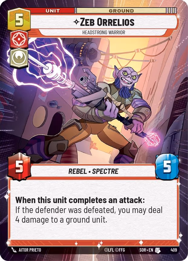 Zeb Orrelios - Headstrong Warrior - Uncommon (409)
