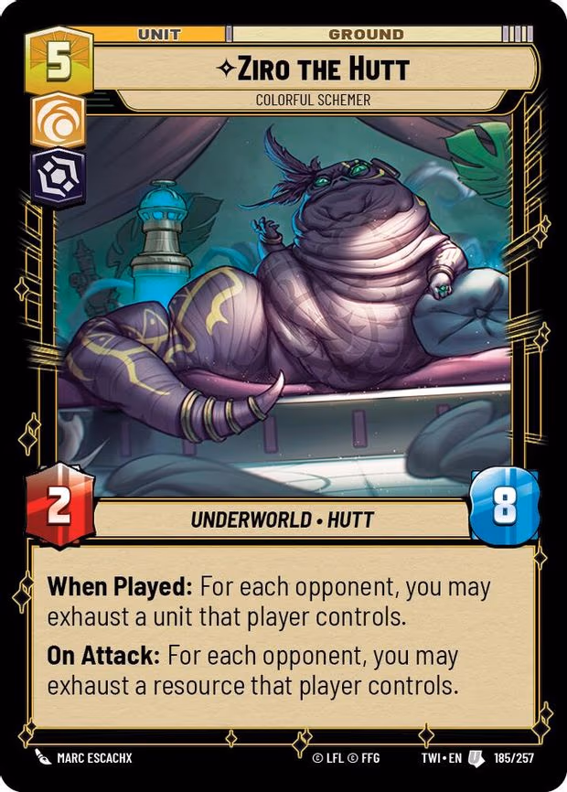Ziro the Hutt - Colorful Schemer - Uncommon (185/257)