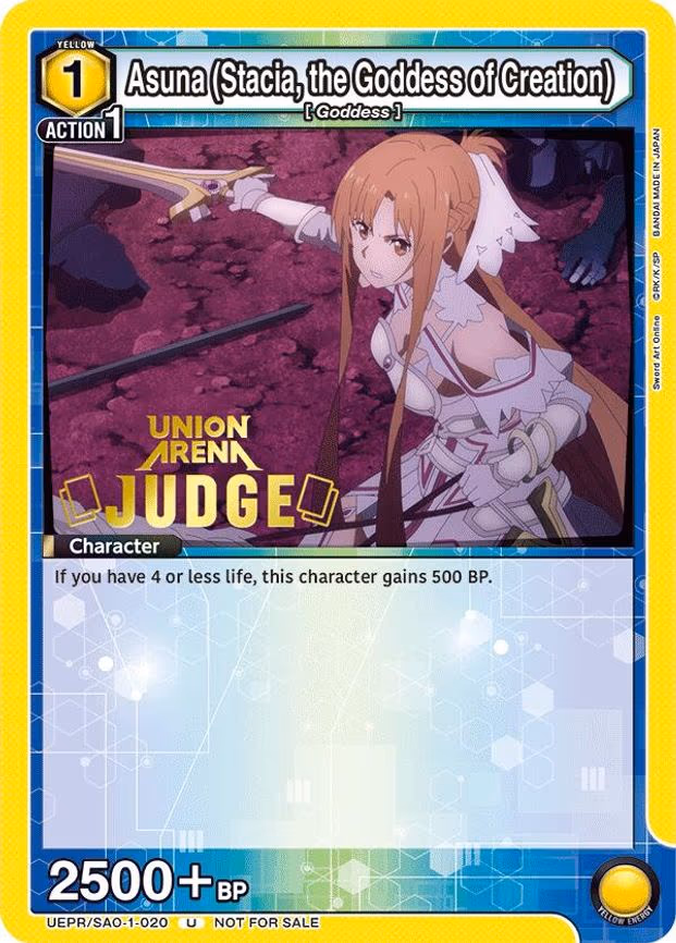 Asuna (Stacia, the Goddess of Creation) (Judge Pack) - Uncommon (UEPR/SAO-1-020)