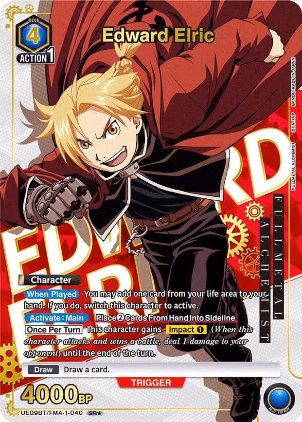 Edward Elric (040) (SR - Super Rare 1-Star (UE09BT/FMA-1-040)