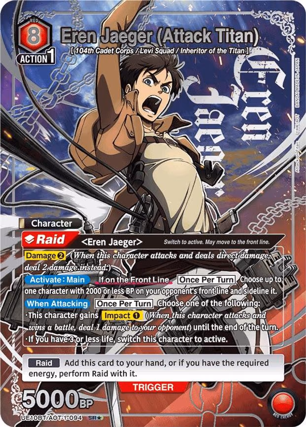 Eren Jaeger (Attack Titan) (094) (SR