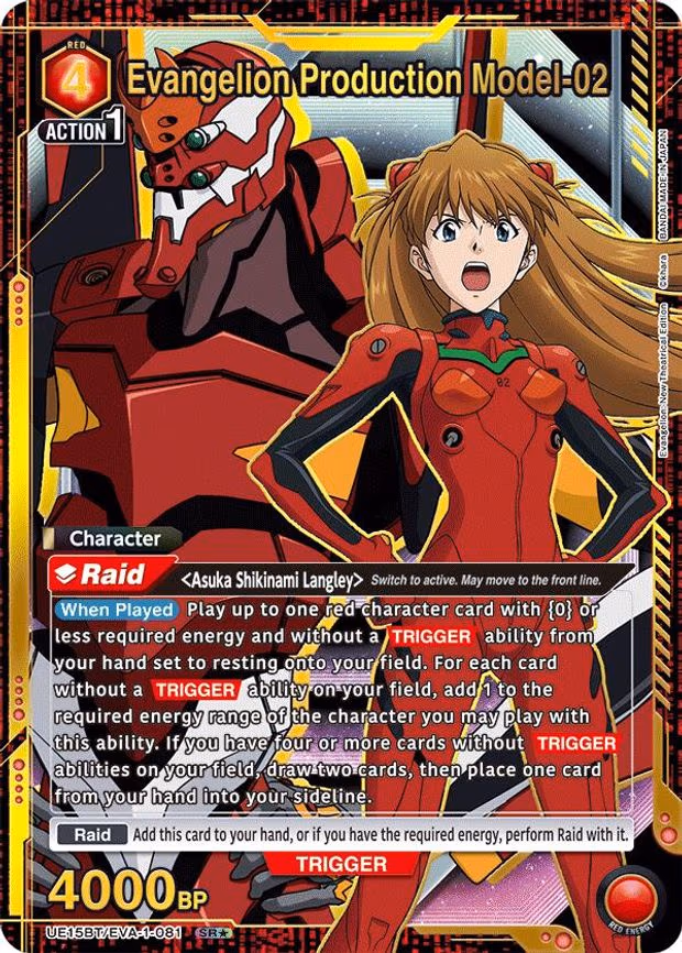 Evangelion Production Model-02 (SR - Super Rare 1-Star (UE15BT/EVA-1-081)
