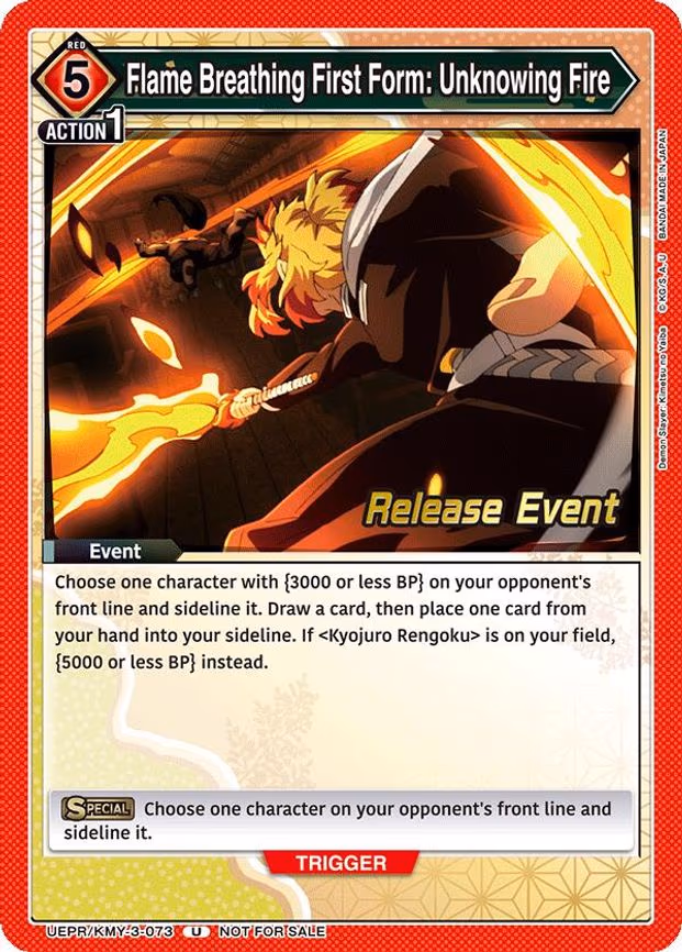 Flame Breathing First Form: Unknowing Fire