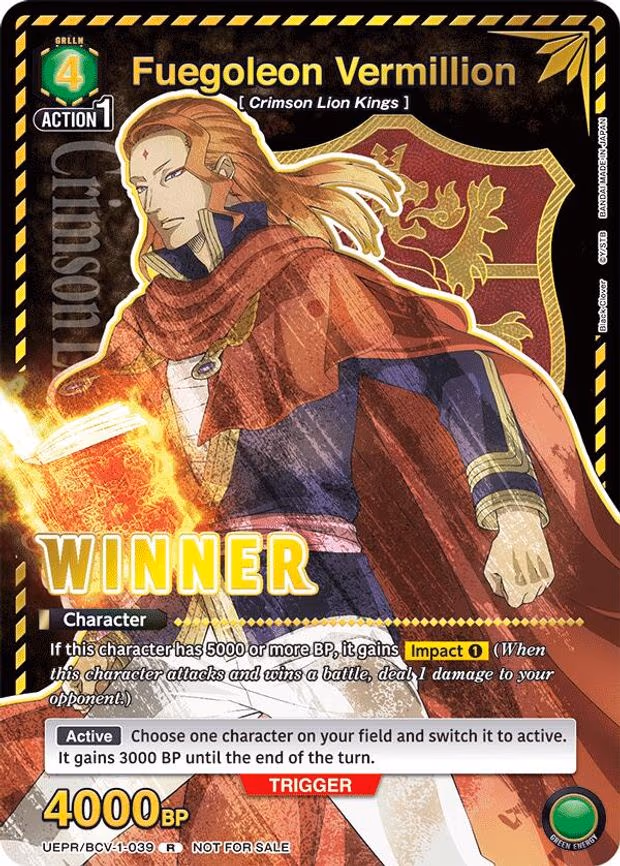 Fuegoleon Vermillion (Winner) - Rare (UEPR/BCV-1-039)