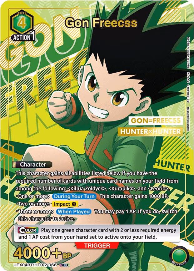 Gon Freecss (066) (SR - Super Rare 1-Star (UEX04BT/HTR-2-066)