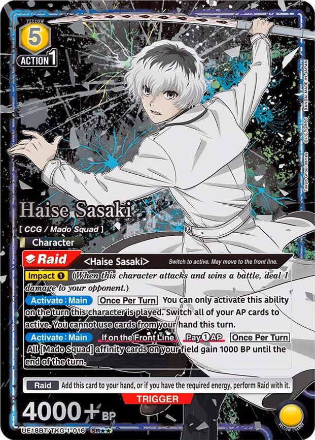 Haise Sasaki (016) (SR**) - Super Rare 2-Star (UE18BT/TKG-1-016)